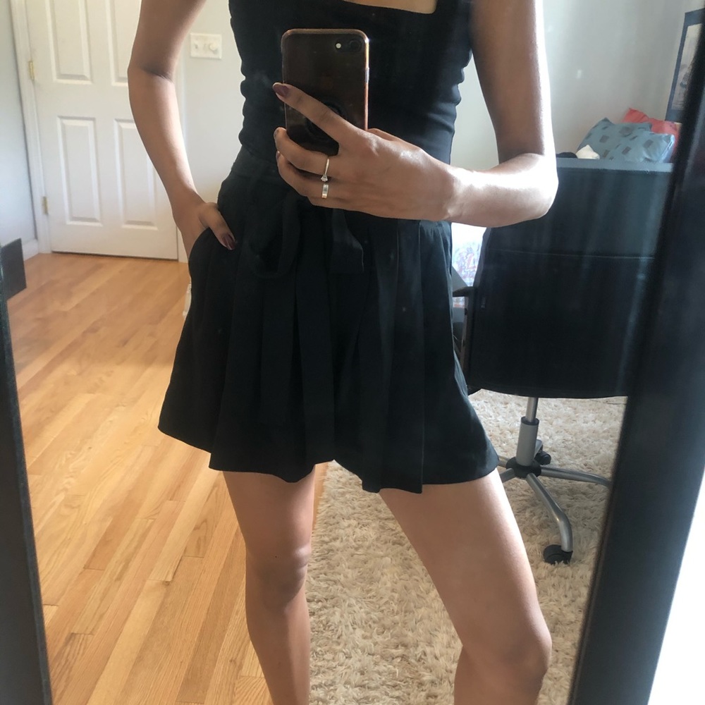 Zara pleated shorts